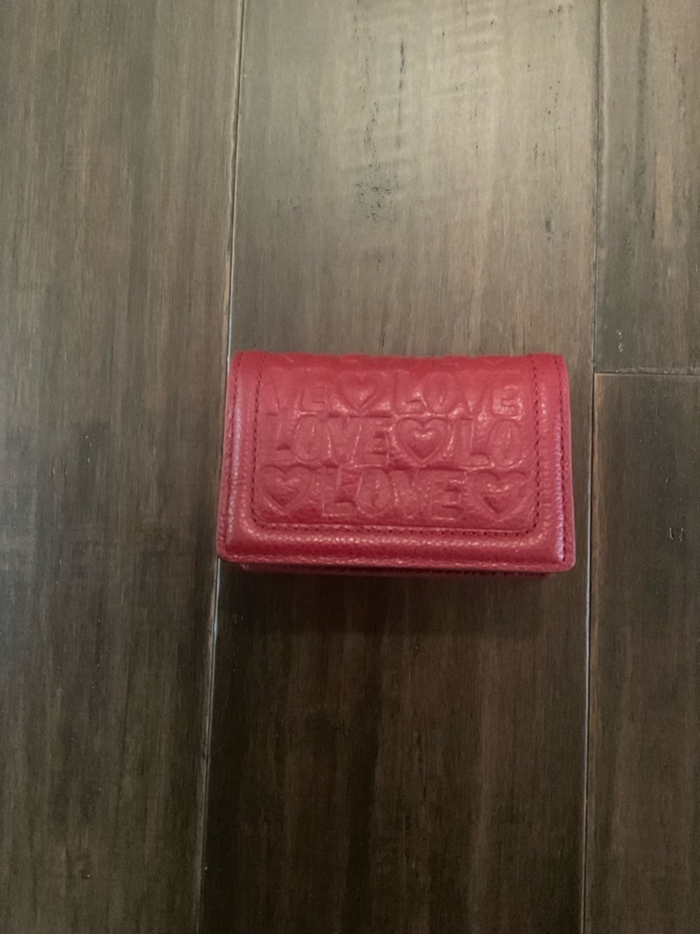 Brighton Deeply In Love Wallet Tom Clancy Leather Red Card Holder